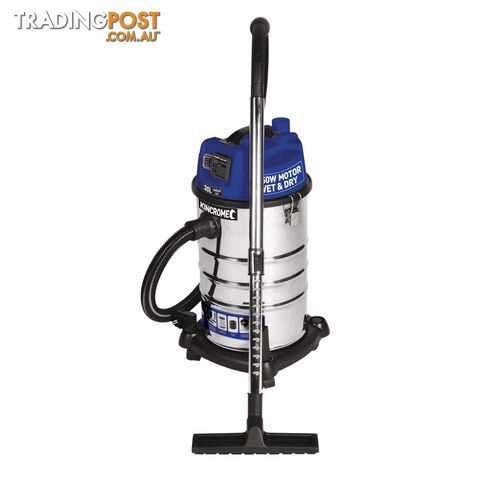 Wet & Dry Garage Vacuum 30 Litres 1250W/240V Kincrome KP703