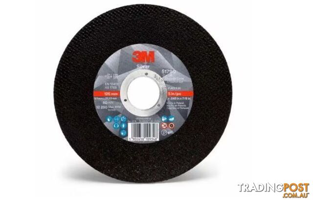 Silver™ Cut-Off Wheel 180mm x 2.5mm x 22.23mm 3M XC991584944 Each