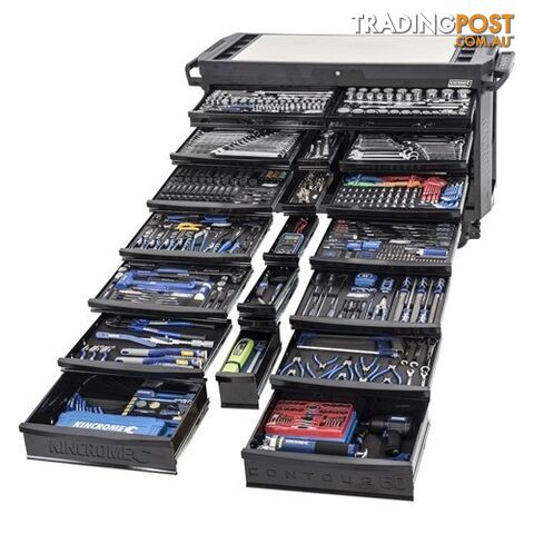 Tool Trolley Kit 674 Piece 1/4, 3/8, 1/2 & 3/4" Drive Black Series ContourÂ® 60 Kincrome K1562MB