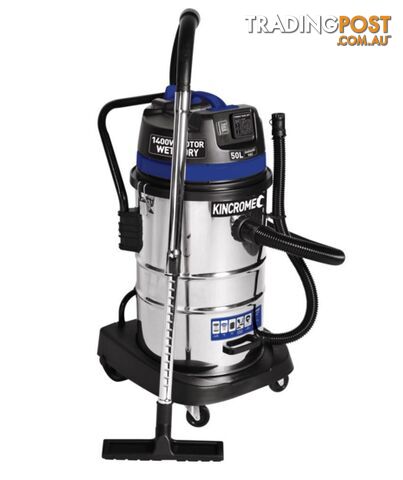 Wet and Dry Garage Vacuums 50L 1400W/240V Kincrome KP704