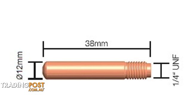 1.2mm Contact Tip Standard Duty (Tweco Style 2 & 4) 14-45 Pkt : 10