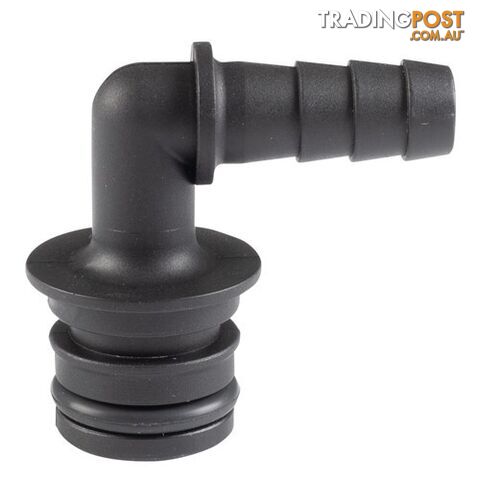 Connector - 3/4" Quick Connect X 1/2" Hose Barb Elbow Kincrome K16144