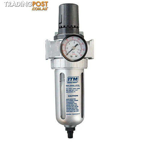 Filter Regulator Heavy Duty Auto Drain 1/2" ITM TM340-014