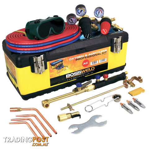 Bossweld Oxy/Acetylene Kit - Toolbox (Without Flashback Arrestors)