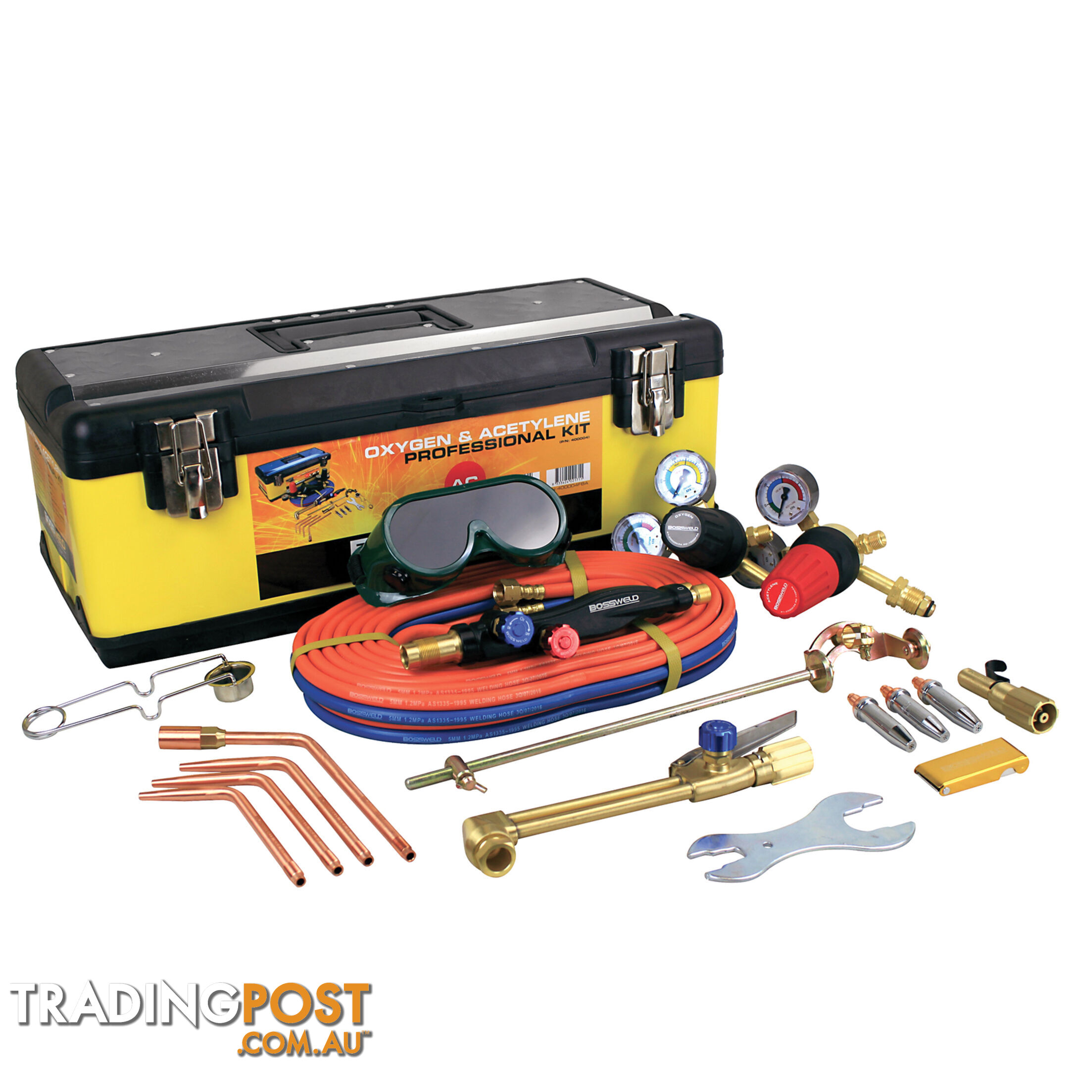 Bossweld Oxy/Acetylene Kit - Toolbox (Without Flashback Arrestors)