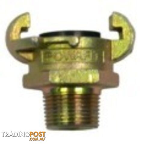 Powaflex Yellow Fitted Air Hose Assembly ¾" x 20mt Yellow Rubber Fitted Compressor Hose YCA1920F - photo 2 of 3