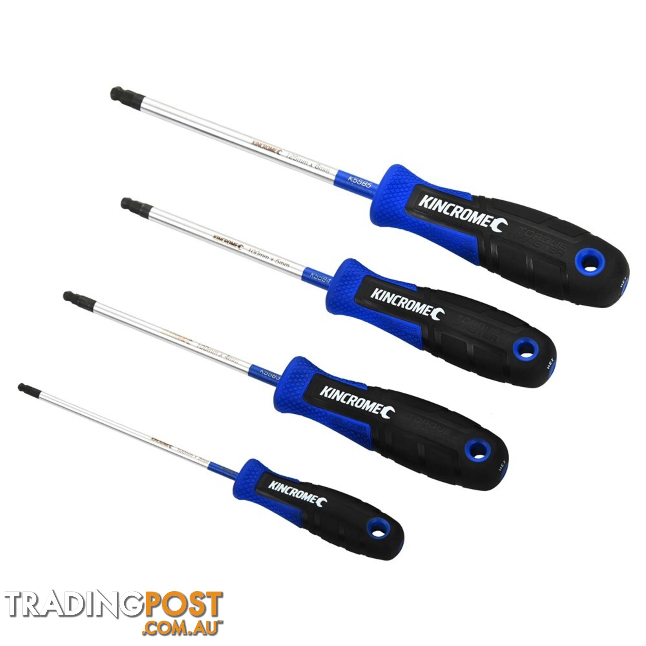 TorquemasterÂ® Ball-Hex Screwdriver Set -4Pcs Kincrome K5588