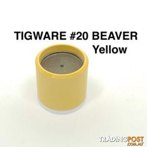 DC TIG Ceramic Nozzles â Super Tough Yellow Size 20 For 9 Series Torch