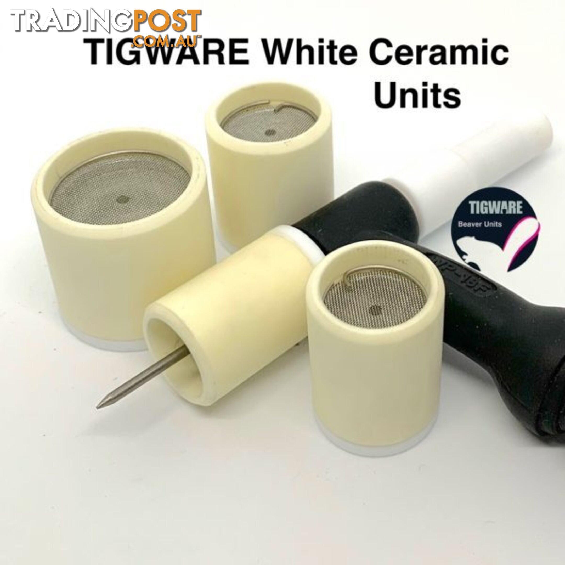 Ceramic Nozzles White Size 14 For 9/20 and 17/18/26 Series Torch