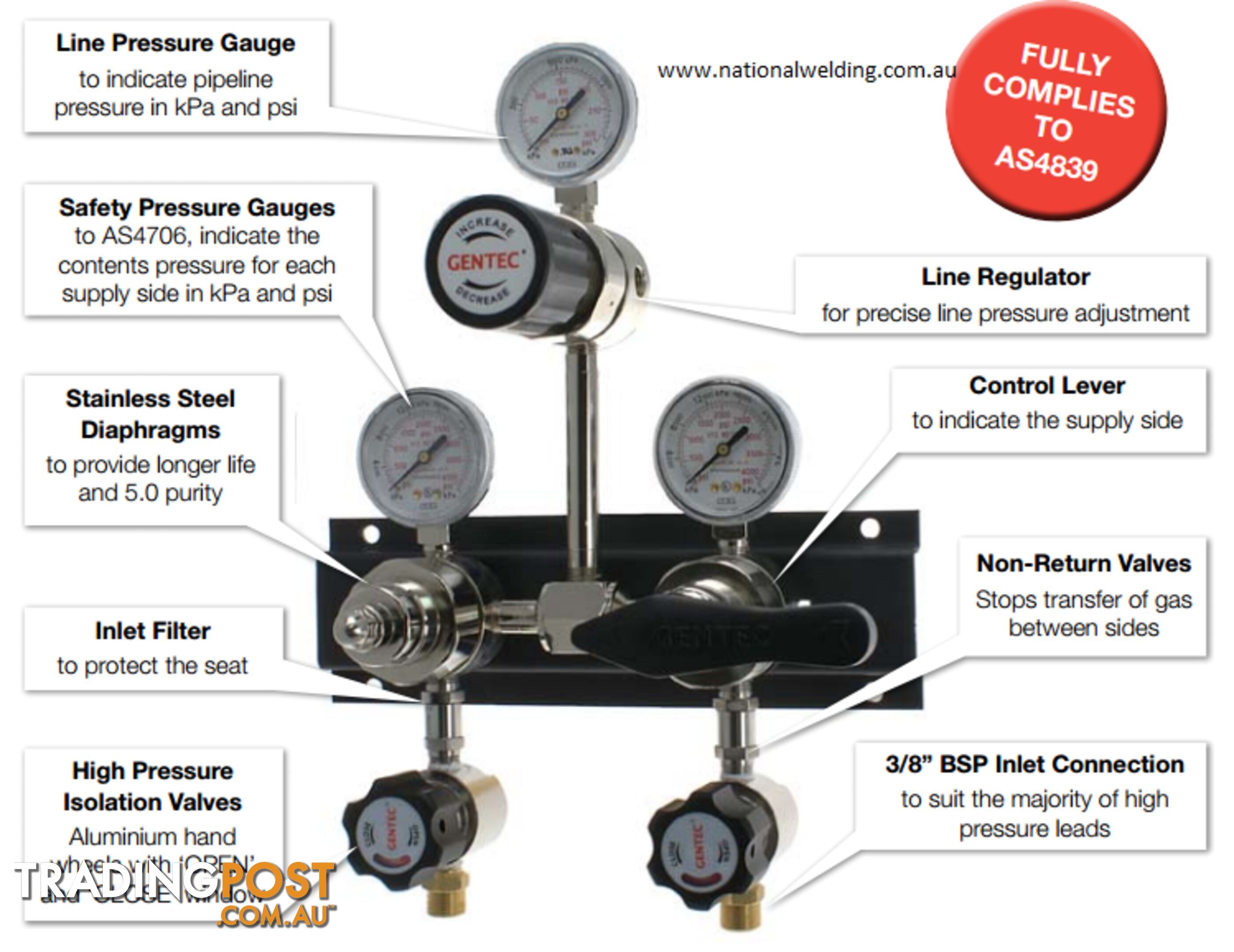 Gentec Semi-Automatic Manifold (Chrome Plated)