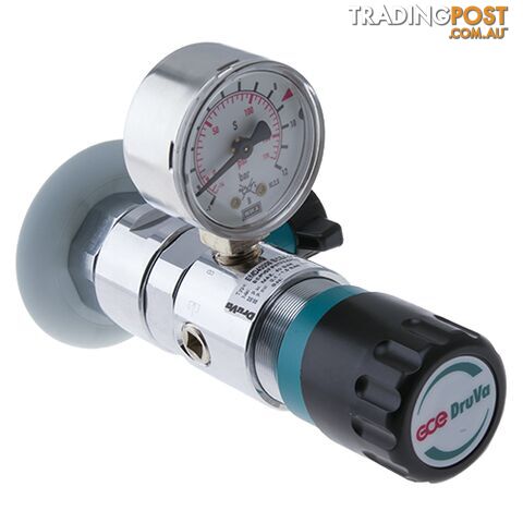 Druva Wall Mounted Point of Use Regulator Chrome Plated In: 4,000 kPa Out: 100 kPa