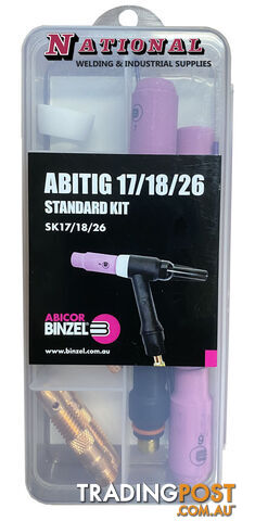 TIG Torch Standard Collet Body Kit For 17/18/26 Torch Binzel SK17/18/26