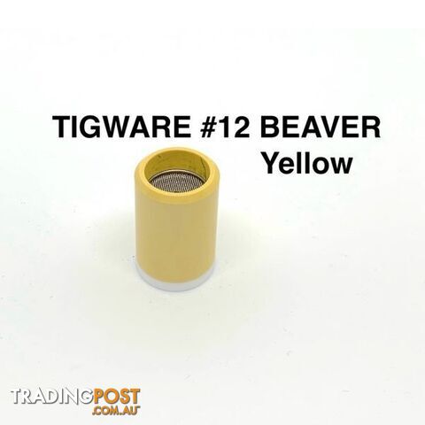DC TIG Ceramic Nozzles – Super Tough Yellow Size 12 For 9 Series Torch