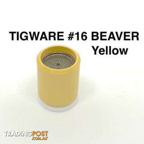 DC TIG Ceramic Nozzles – Super Tough Yellow Size 16 For 9 Series Torch