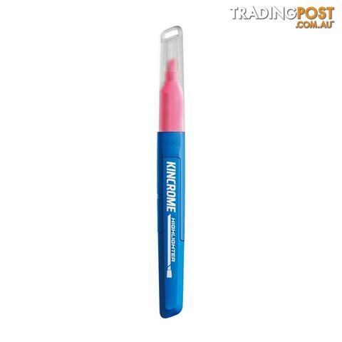 Highlighter Marker Chisel Tip Pink Each Kincrome K11762