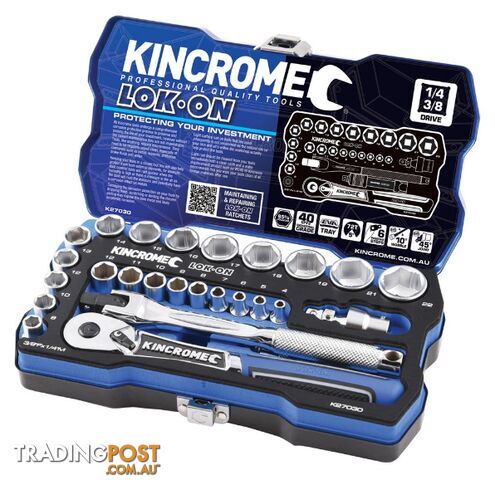 Socket Set 1/4 and 3/8 Drive 26 Piece Metric Kincrome K27030
