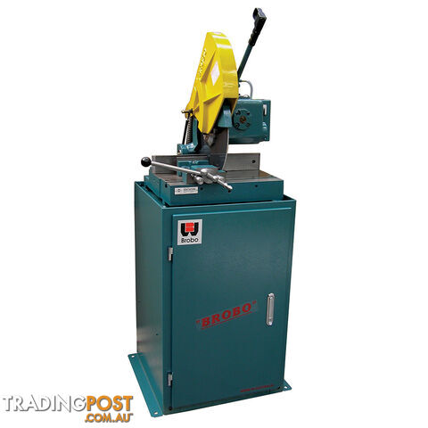 Ferrous Cutting Cold Saw S350G Three Phase 2 Speed 21/42 RPM Integrated Stand Brobo 9730020