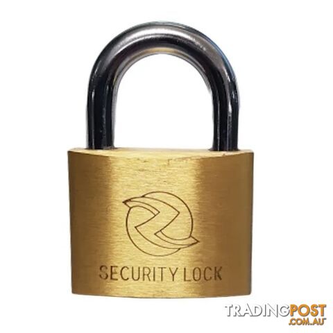 25mm Security Brass Padlock Ziptrade ZTPL25