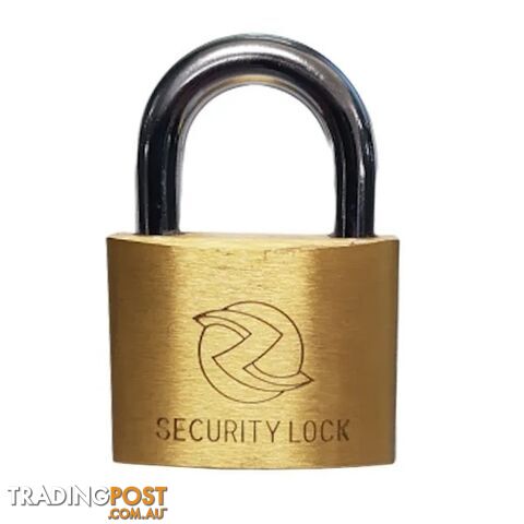 40mm Security Brass Padlock Ziptrade ZTPL40B