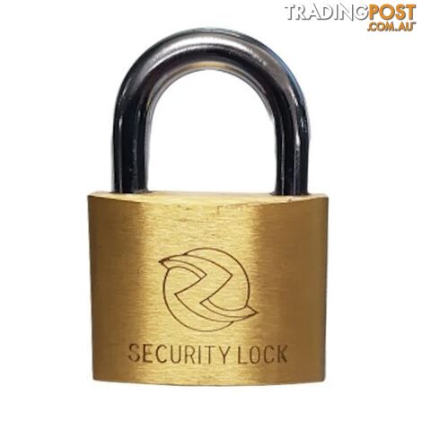 50mm Security Brass Padlock Ziptrade ZTPL50B