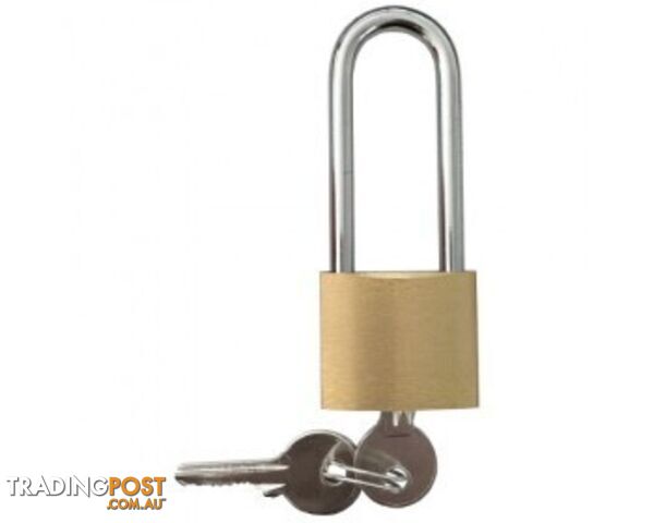 50mm Security Brass Long Shackle Padlock ZTPL50LS