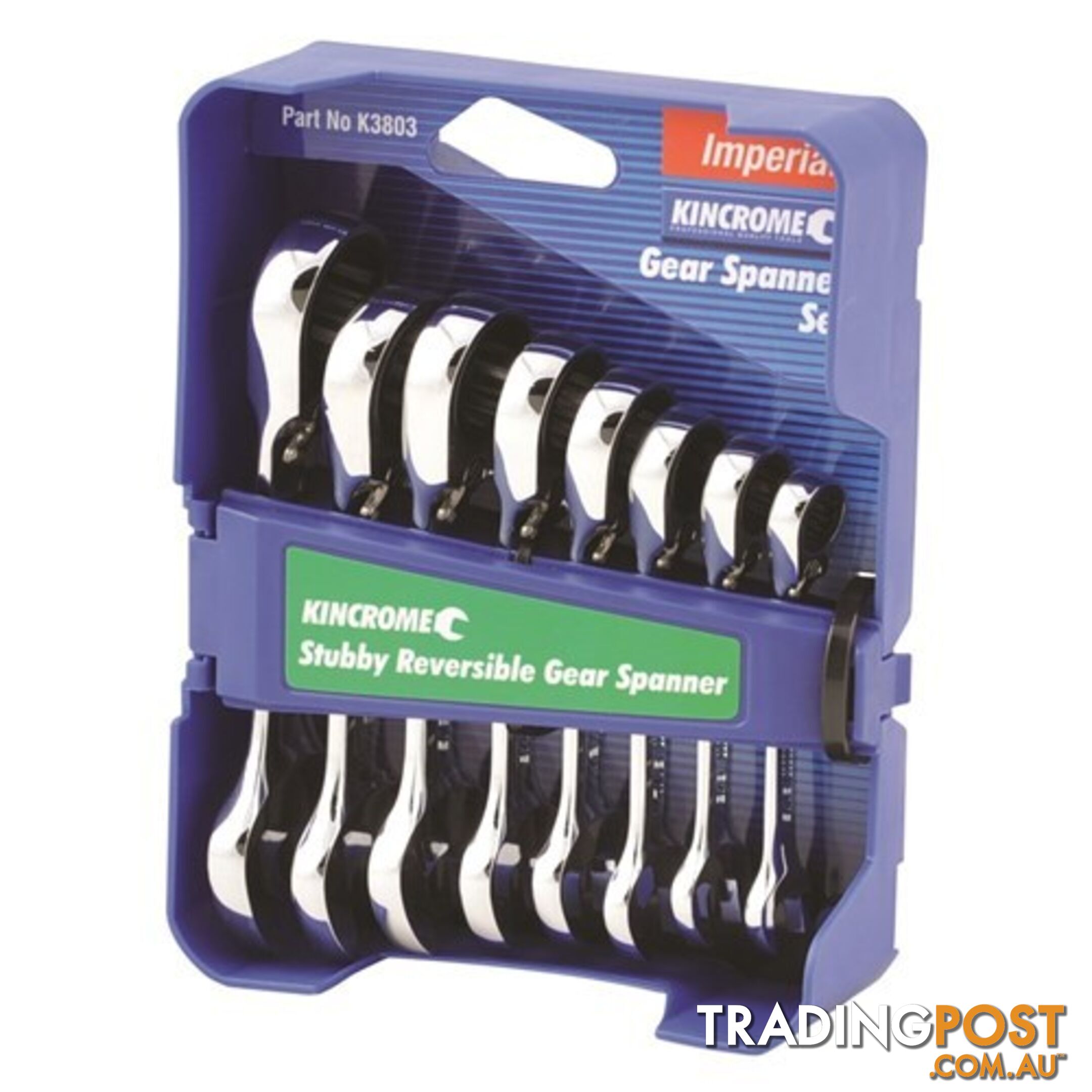 Combination Stubby Gear Spanner Set 8 Piece Kincrome K3802