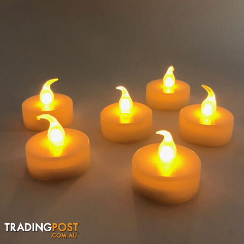 LED Flickering Tea Light Candle - Pack of 6 - PK-914