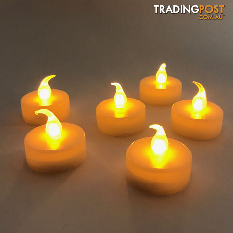 LED Flickering Tea Light Candle - Pack of 6 - PK-914