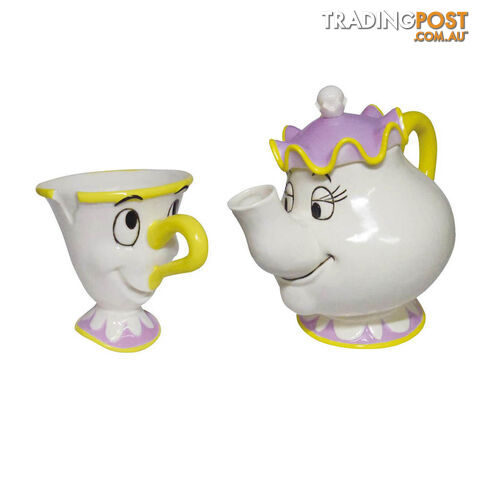 Beauty And The Beast Mrs Potts Teapot and Chip Cup Tea Set - BATBMPTCCS01