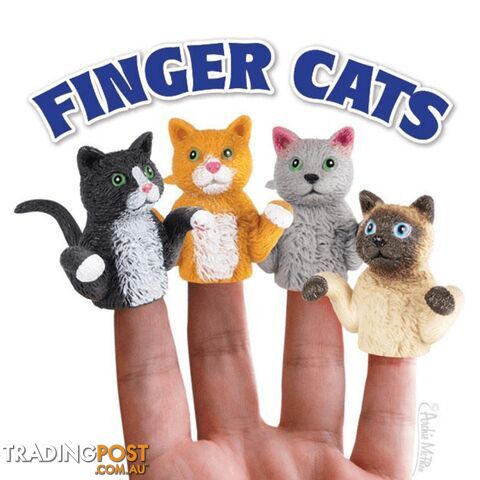 Finger Cats Finger Puppets 4 Pack - AMPFCFP4P01