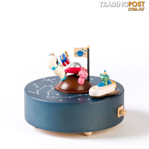 Birthday in Space Moving Wooden Musical Box - BRT01 - 4711717201265