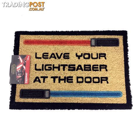 Star Wars Leave Your Lightsaber Door Mat - SWLYLSDM01 - 9316414124258