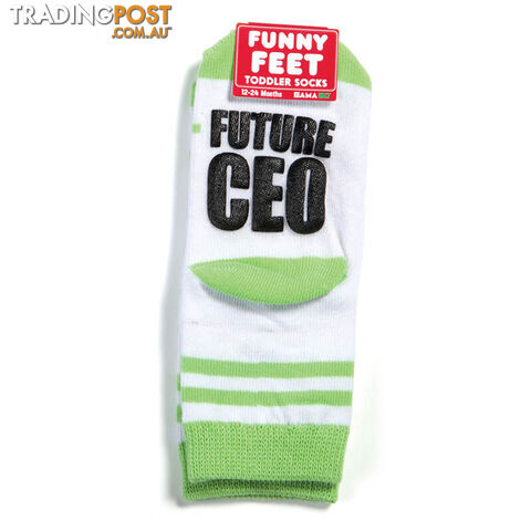 Future CEO Funny Feet Toddler Socks - FCEOFFTS01 - 810314022656