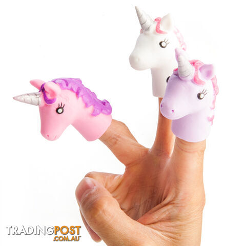 Unicorn Finger Puppet 3 Pack - PK-4195