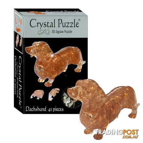 3D Dachshund Crystal Puzzle - 3683 - 4893718901419