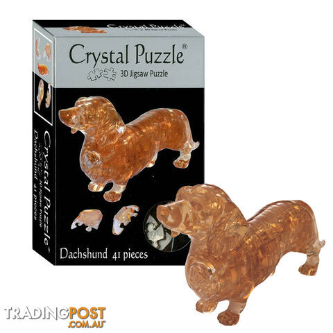 3D Dachshund Crystal Puzzle - 3683 - 4893718901419