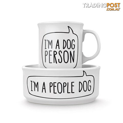 Dog Person Bowl and Mug Set - DPBOWLAMS - 728987033162