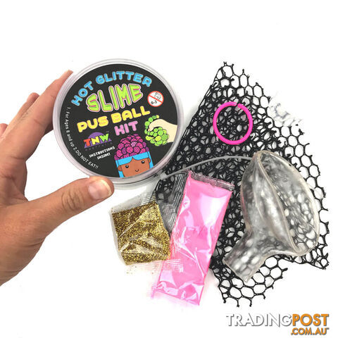 DIY Glitter Slime Pus Ball Kit - DIYGSPBK - 9319374051619