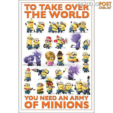 Despicable Me Take Over the World Poster - DSP01 - 9316414086624