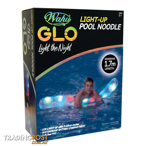 Wahu Glo Light Up Pool Noodle - WGLUPN01 - 9320832010130