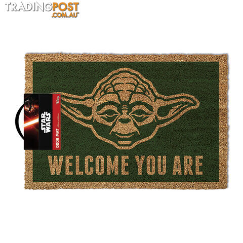 Star Wars Yoda Welcome You Are Door Mat - STR163 - 5050293850528