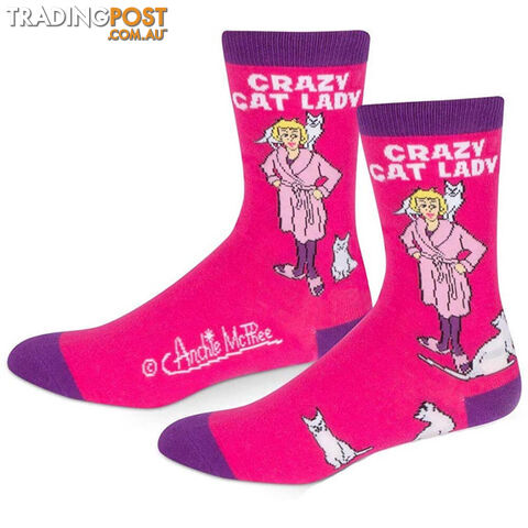 Crazy Cat Lady Socks - CCLSOCK001 - 739048127164