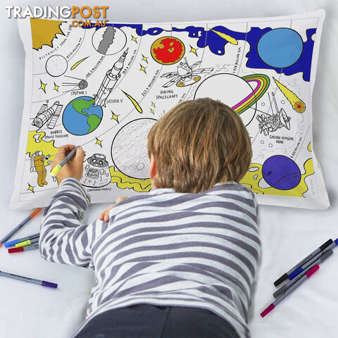 Colour and Learn Space Explorer Pillowcase - CALSEPC01 - 5060255291870