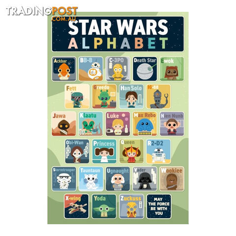 Star Wars Alphabet Poster - IPSTAP01 - 9316414131720