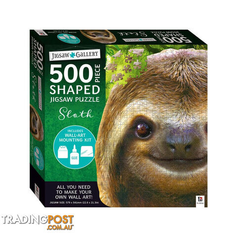 Sloth Shaped 500pc Jigsaw Puzzle - SS500PCJP01 - 9781488901027