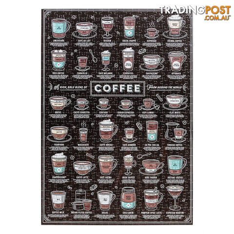 Coffee Lover's 500pc Jigsaw Puzzle - RCL500PCJP01 - 5055923773109