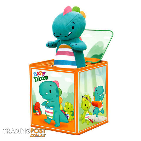 Schylling Baby Dino Jack in the Box - SBDJINTHEBOX01 - 019649236077