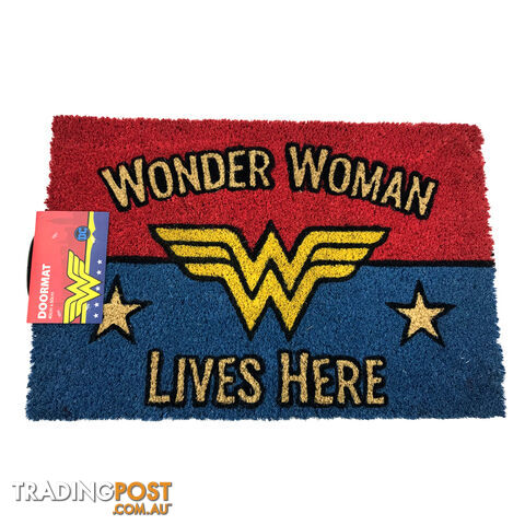 DC Comics Wonder Woman Lives Here Door Mat - DCWWDM01 - 9316414132727