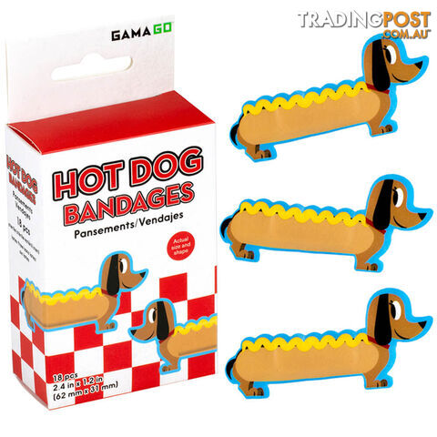 Hot Dog Bandages - HDOGB001 - 840391127685