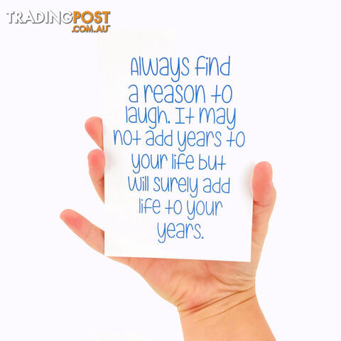 Always Find a Reason to Laugh Print - AFRTLP01